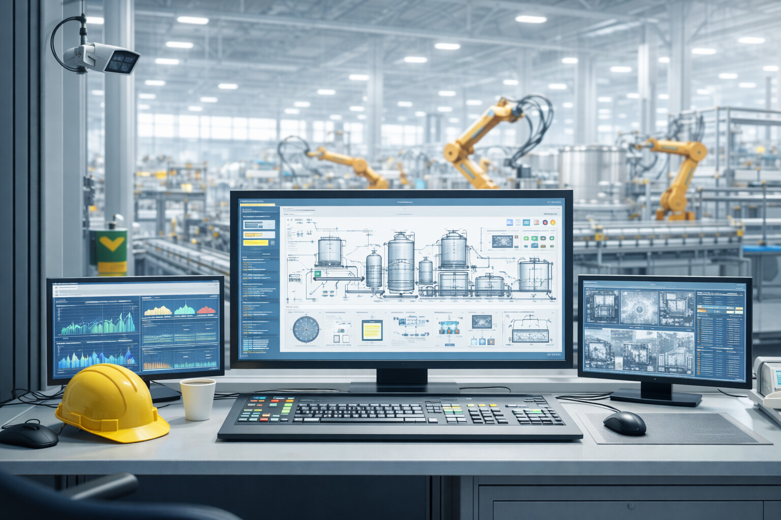 Industrial automation solutions with sensors control systems and software